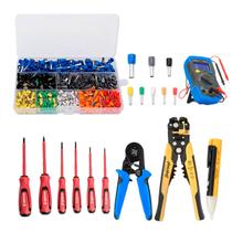 Conjunto de Equipamentos Eletricista Alicate Terminais Conectores Conjunto de Equipamentos Eletricista Alicate Terminais Conectores