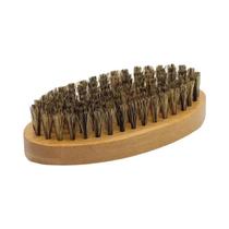 Conjunto De Escova De Barbear Portátil Masculino Cerdas De Javali Pente De Barba Tesoura Ferramenta