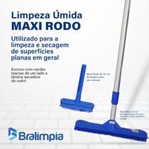 Conjunto De Escova De Piso E Vidro Bralimpia Cabo De 140cm