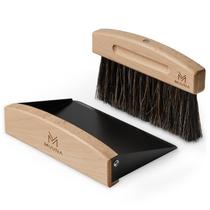 Conjunto de Escova e Pá para Café MUVNA em Pelo Natural de Cavalo Conjunto de Escova e Pá para Café MUVNA em Pelo Natural de Cavalo