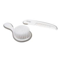 Conjunto de Escova e Pente Baby Cinza com 1 unidade