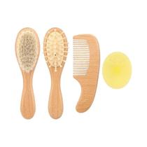 Conjunto De Escova E Pente De Cabelo Para Bebês Com Cerdas De Cabra Ultra Macias, Kit De Massagem De Conjunto De Escova E Pente De Cabelo Para Bebês Com Cerdas De Cabra Ultra Macias, Kit De Massagem De