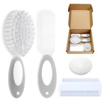 Conjunto de Escova e Pente para Bebê PAKENYESHA 4 Peças com Cerdas Macias Conjunto de Escova e Pente para Bebê PAKENYESHA 4 Peças com Cerdas Macias