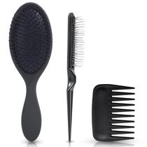Conjunto de Escova e Pente para Peruca SIMPOR, 3 Peças, Cabelo Sintético Conjunto de Escova e Pente para Peruca SIMPOR, 3 Peças, Cabelo Sintético