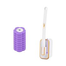 Conjunto De Escova Sanitária Descartável De Parede Com Cabeça Substituível 18/36 Peças Acessórios