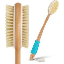 Conjunto de escovas corporais Vive Back Scrubber para chuveiro com alça longa