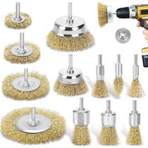 Conjunto de escovas de arame DazSpirit DazSpirit Cup Wheel End Brush 12 unidades