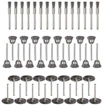 Conjunto de escovas de arame WELIBA 60 peças para ferramenta rotativa Dremel Conjunto de escovas de arame WELIBA 60 peças para ferramenta rotativa Dremel