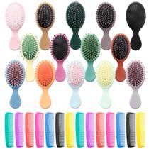 Conjunto de escovas de cabelo ANSLCA Mini, pacote com 28 unidades para meninas, mulheres, homens e crianças