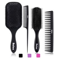 Conjunto de escovas de cabelo BALON Paddle Detangling Comb para homens e mulheres