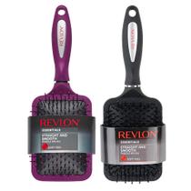 Conjunto de escovas de cabelo Revlon Straight & Smooth Soft Touch Paddle