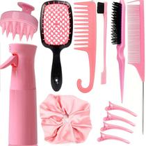 Conjunto de escovas de cabelo SUPHOUSE, 12 unidades para crianças pequenas, mulheres e meninas Conjunto de escovas de cabelo SUPHOUSE, 12 unidades para crianças pequenas, mulheres e meninas