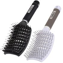 Conjunto de Escovas de Cabelo TaiBest - Cerdas de Javali para Cabelo Seco e Molhado - Desembaraçador