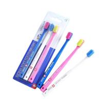 Conjunto De Escovas De Dente Manuais Ultra Macias De Microfibra 3 Peças Alta Densidade Limpeza Suave