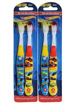 Conjunto de escovas de dentes Brush Buddies Hot Wheels 4 Children Soft
