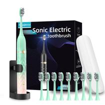 Conjunto de Escovas de Dentes Elétricas Seapeoa com 10 Cabeças e Estojo