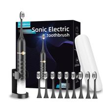 Conjunto de Escovas de Dentes Elétricas Seapeoa com 10 Cabeças e Estojo
