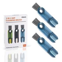 Conjunto de escovas de limpeza 3 em 1 xícara Lid Gap Multifunctional Blue