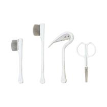 Conjunto De Escovas De Limpeza Facial Para Pets 4 Peças Para Remoção De Manchas De Lágrimas Em Gatos