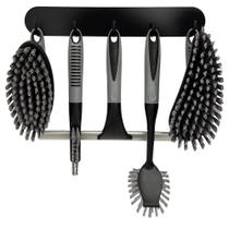 Conjunto de escovas de limpeza Trazon Cleaning Shower com rodo, 6 peças