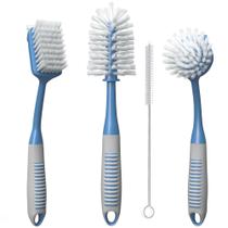Conjunto de escovas de prato Trazon Kitchen Scrub com alça longa antiderrapante