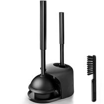 Conjunto de escovas e êmbolos de vaso sanitário 3 em 1 OSAMEDA preto