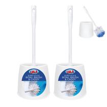 Conjunto de escovas e suportes para vaso sanitário Lola Products Classic, pacote com 2