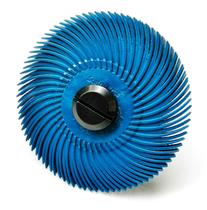 Conjunto de Escovas JTS Disco Radial Azul 3" Grão 400 6 peças