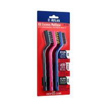 Conjunto de Escovas Multiuso Atlas AT2031 Kit com 3 Peças Conjunto de Escovas Multiuso Atlas AT2031 Kit com 3 Peças