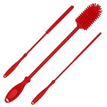 Conjunto de escovas para garrafas e limpadores de palhas Kitchiny 12.5 Silicone Conjunto de escovas para garrafas e limpadores de palhas Kitchiny 12.5 Silicone