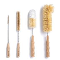 Conjunto de escovas para garrafas Hello Nature 4 peças, bambu, sem plástico Conjunto de escovas para garrafas Hello Nature 4 peças, bambu, sem plástico