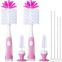 Conjunto de escovas para mamadeiras CAREBABYMORE 26 cm de nylon com pincéis de palha Conjunto de escovas para mamadeiras CAREBABYMORE 26 cm de nylon com pincéis de palha