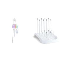 Conjunto de escovas para mamadeiras e escorredor dobrável para mamadeiras Munchkin Conjunto de escovas para mamadeiras e escorredor dobrável para mamadeiras Munchkin