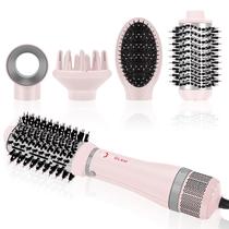 Conjunto de escovas para secador de cabelo IG INGLAM 4 em 1 Volumizer Hot Air Pink
