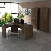 Conjunto de Escritório com Escrivaninha 03 pç CJ18-004 Tecnomóbili