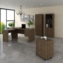 Conjunto de Escritório com Escrivaninha 04 pç CJ18-076 Tecnomóbili Conjunto de Escritório com Escrivaninha 04 pç CJ18-076 Tecnomóbili