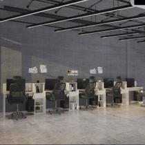 Conjunto de Escritório Smart 4 Livreiro e 5 Mesas 90cm