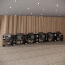 Conjunto de Escritório Smart 5 Livreiro e 6 Mesas 90cm Conjunto de Escritório Smart 5 Livreiro e 6 Mesas 90cm