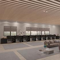 Conjunto de Escritório Smart 8 Livreiro 2 Buffet e 9 Mesas 90cm