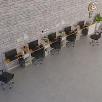 Conjunto De Escritório Tech 4 Livreiro 1 Buffet E 5 Mesas 90 - Off White E Cedro Off White E Cedro Conjunto De Escritório Tech 4 Livreiro 1 Buffet E 5 Mesas 90 - Off White E Cedro Off White E Cedro