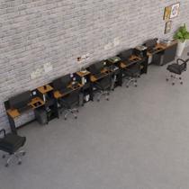 Conjunto De Escritório Tech 4 Livreiro 1 Buffet E 5 Mesas 90 - Preto E Cedro Preto E Cedro Conjunto De Escritório Tech 4 Livreiro 1 Buffet E 5 Mesas 90 - Preto E Cedro Preto E Cedro