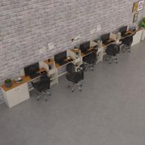 Conjunto De Escritório Tech 4 Livreiro 2 Buffet E 5 Mesas 90 - Off White E Cedro Off White E Cedro Conjunto De Escritório Tech 4 Livreiro 2 Buffet E 5 Mesas 90 - Off White E Cedro Off White E Cedro