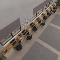 Conjunto De Escritório Tech 8 Livreiro 1 Buffet E 9 Mesas 90 - Off White E Cedro Off White E Cedro Conjunto De Escritório Tech 8 Livreiro 1 Buffet E 9 Mesas 90 - Off White E Cedro Off White E Cedro
