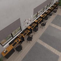 Conjunto De Escritório Tech 8 Livreiro 1 Buffet E 9 Mesas 90 - Preto E Cedro Preto E Cedro Conjunto De Escritório Tech 8 Livreiro 1 Buffet E 9 Mesas 90 - Preto E Cedro Preto E Cedro