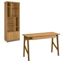 Conjunto de Escrivaninha com 1 Gaveta e Livreiro Taurus Conjunto de Escrivaninha com 1 Gaveta e Livreiro Taurus