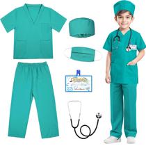 Conjunto de esfoliantes Doctor Costume Rio Rand Kids Nurse, 6 unidades de 3 a 11 anos Conjunto de esfoliantes Doctor Costume Rio Rand Kids Nurse, 6 unidades de 3 a 11 anos