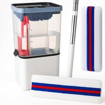 Conjunto de esfregões e baldes Bluearks Self Cleaning com espremedor Push-Pull Conjunto de esfregões e baldes Bluearks Self Cleaning com espremedor Push-Pull