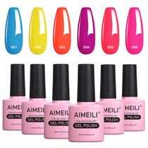 Conjunto de esmalte de unhas AIMEILI Neon Gel 6x10ml Vegan Hema-Free