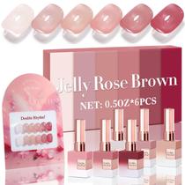 Conjunto de Esmalte em Gel Double Rhythm - 6 Unidades de 15ml na Mesma Cor