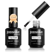 Conjunto de Esmalte em Gel para Unhas JODSONE Base e Top Coat 15 ml Conjunto de Esmalte em Gel para Unhas JODSONE Base e Top Coat 15 ml